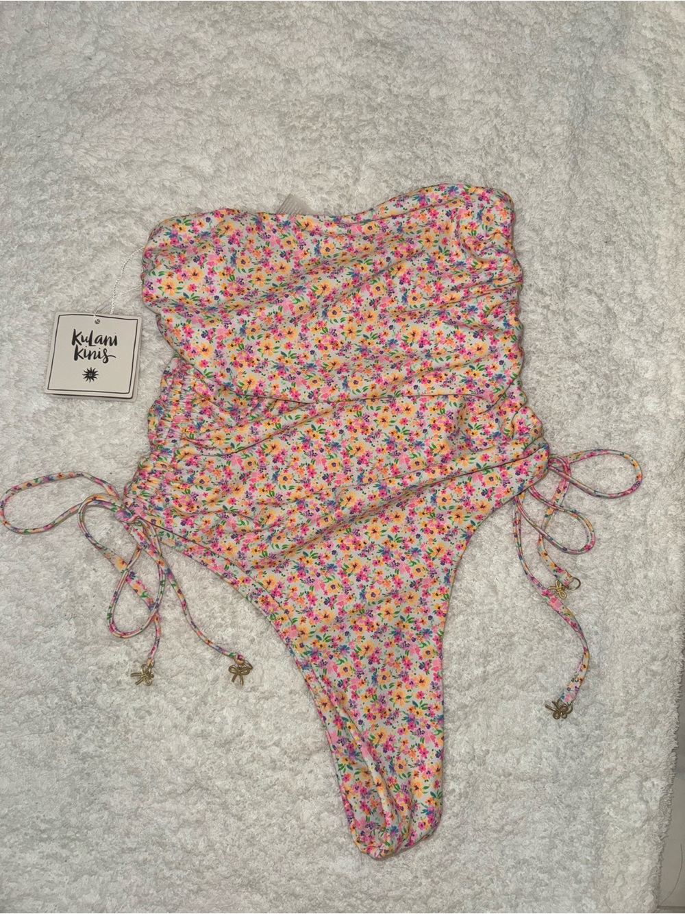 Kulani kinis Women’s Floral One-Piece Swimsuit — Pink Multicolor - Picture 2 of 2